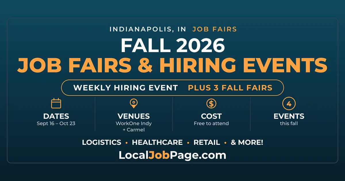 Fall 2026 Indianapolis Job Fairs & Hiring Events: Your Complete Guide